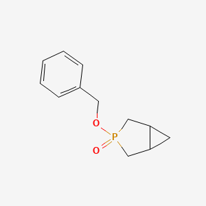 molecular formula C12H15O2P B15403824 3-(Benzyloxy)-3lambda~5~-phosphabicyclo[3.1.0]hexan-3-one CAS No. 850166-08-4