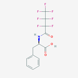 molecular formula C13H10F7NO3 B15403848 N-(2,2,3,3,4,4,4-Heptafluorobutanoyl)-D-phenylalanine CAS No. 868275-40-5