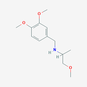 molecular formula C13H21NO3 B154039 (3,4-Dimethoxybenzyl)(2-methoxy-1-methylethyl)amine CAS No. 137071-61-5