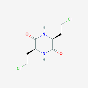 molecular formula C8H12Cl2N2O2 B015404 (3S,6S)-3,6-bis(2-chloroethyl)piperazine-2,5-dione CAS No. 1333325-25-9