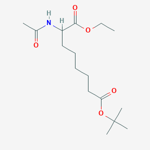 molecular formula C16H29NO5 B15404197 8-Tert-butyl 1-ethyl 2-acetamidooctanedioate CAS No. 853152-73-5