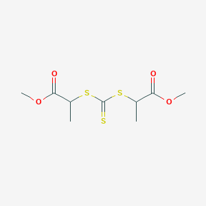 molecular formula C9H14O4S3 B15404211 Bis(1-methoxycarbonylethyl) trithiocarbonate CAS No. 850251-99-9