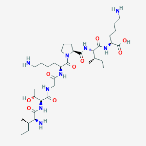 molecular formula C35H65N9O9 B15404296 L-Isoleucyl-L-threonylglycyl-L-lysyl-L-prolyl-L-isoleucyl-L-lysine CAS No. 922717-74-6