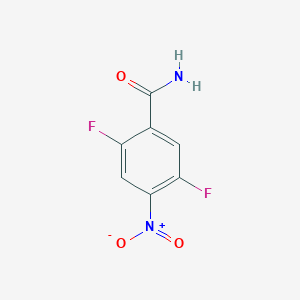 molecular formula C7H4F2N2O3 B15404298 2,5-Difluoro-4-nitrobenzamide CAS No. 917909-48-9