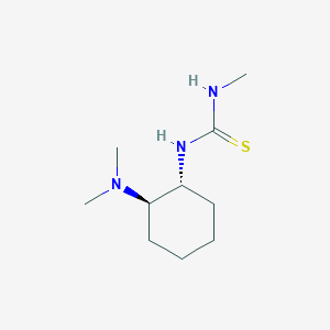 molecular formula C10H21N3S B15404345 Thiourea, N-[(1R,2R)-2-(dimethylamino)cyclohexyl]-N'-methyl- CAS No. 852202-51-8