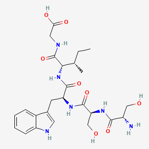 molecular formula C25H36N6O8 B15404426 L-Seryl-L-seryl-L-tryptophyl-L-isoleucylglycine CAS No. 918433-65-5