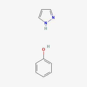 molecular formula C9H10N2O B15404442 Phenol--1H-pyrazole (1/1) CAS No. 835653-14-0
