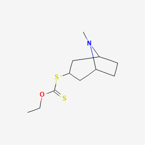 molecular formula C11H19NOS2 B15404466 O-Ethyl S-(8-methyl-8-azabicyclo[3.2.1]octan-3-yl) carbonodithioate CAS No. 847976-84-5