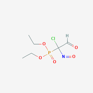 molecular formula C6H11ClNO5P B15404469 Diethyl (1-chloro-1-nitroso-2-oxoethyl)phosphonate CAS No. 915970-35-3