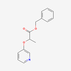 molecular formula C15H15NO3 B15404472 Benzyl 2-[(pyridin-3-yl)oxy]propanoate CAS No. 922502-03-2