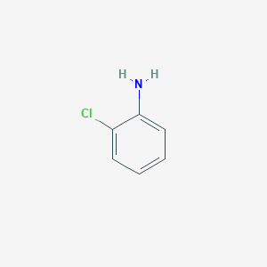molecular formula C6H6ClN<br>(C6H4)Cl(NH2)<br>C6H6ClN B154045 2-Chloroaniline CAS No. 95-51-2