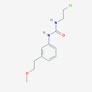 molecular formula C12H17ClN2O2 B15404547 N-(2-Chloroethyl)-N'-[3-(2-methoxyethyl)phenyl]urea CAS No. 923027-20-7