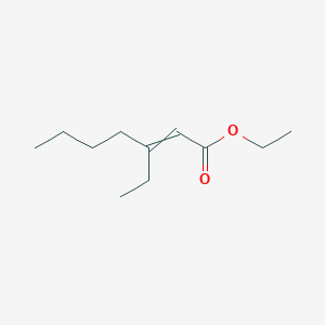 molecular formula C11H20O2 B15404612 Ethyl 3-ethylhept-2-enoate CAS No. 922177-49-9