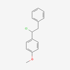 molecular formula C15H15ClO B15404625 1-(1-Chloro-2-phenylethyl)-4-methoxybenzene CAS No. 918314-81-5