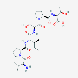 molecular formula C29H50N6O9 B15404673 L-Valyl-L-prolyl-L-isoleucyl-L-threonyl-L-prolyl-L-threonine CAS No. 922713-33-5