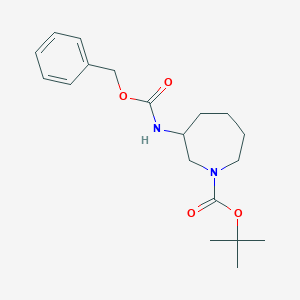 molecular formula C19H28N2O4 B15404681 tert-Butyl 3-(benzyloxycarbonylamino)azepane-1-carboxylate 