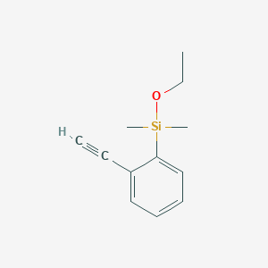 molecular formula C12H16OSi B15404701 Ethoxy(2-ethynylphenyl)dimethylsilane CAS No. 922736-75-2
