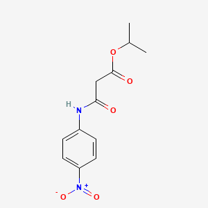 molecular formula C12H14N2O5 B15404782 Propan-2-yl 3-(4-nitroanilino)-3-oxopropanoate CAS No. 923019-97-0