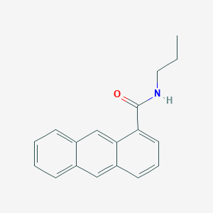 molecular formula C18H17NO B15404825 N-Propylanthracene-1-carboxamide CAS No. 834880-46-5