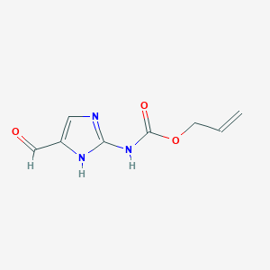 molecular formula C8H9N3O3 B15404860 Prop-2-en-1-yl (5-formyl-1H-imidazol-2-yl)carbamate CAS No. 917919-65-4