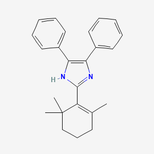 molecular formula C24H26N2 B15404912 4,5-Diphenyl-2-(2,6,6-trimethylcyclohex-1-en-1-yl)-1H-imidazole CAS No. 918636-28-9