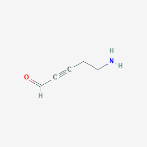 molecular formula C5H7NO B15404968 5-Aminopent-2-ynal CAS No. 847392-22-7