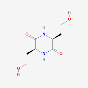 molecular formula C8H14N2O4 B015405 cis-3,6-Bis(2-hydroxyethyl)piperazine-2,5-dione CAS No. 1333325-24-8