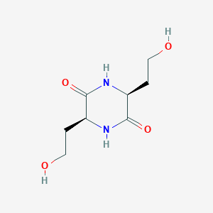 molecular formula C8H14N2O4 B015405 (3s,6s)-3,6-Bis(2-hydroxyethyl)piperazine-2,5-dione CAS No. 1333325-24-8