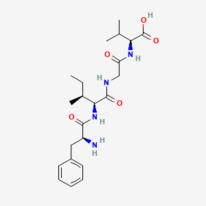 molecular formula C22H34N4O5 B15405062 L-Phenylalanyl-L-isoleucylglycyl-L-valine CAS No. 878557-51-8