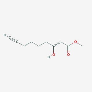 molecular formula C10H14O3 B15405101 Methyl 3-hydroxynon-2-EN-8-ynoate CAS No. 923013-89-2