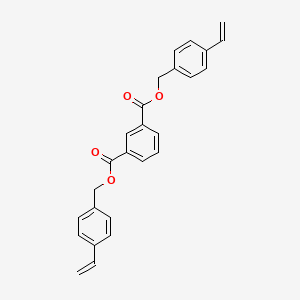 molecular formula C26H22O4 B15405173 Bis[(4-ethenylphenyl)methyl] benzene-1,3-dicarboxylate CAS No. 920749-37-7