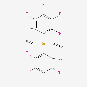 molecular formula C16H6F10Si B15405179 Diethenyl[bis(pentafluorophenyl)]silane CAS No. 920743-66-4