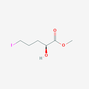 molecular formula C6H11IO3 B15405218 methyl (2S)-2-hydroxy-5-iodopentanoate CAS No. 835640-88-5