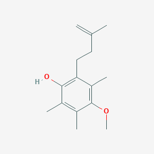 molecular formula C15H22O2 B15405232 Phenol, 4-methoxy-2,3,5-trimethyl-6-(3-methyl-3-butenyl)- CAS No. 845543-28-4