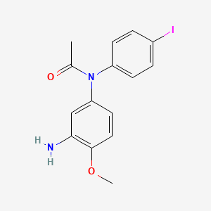 molecular formula C15H15IN2O2 B15405263 N-(3-Amino-4-methoxyphenyl)-N-(4-iodophenyl)acetamide CAS No. 877679-18-0