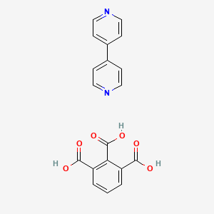 molecular formula C19H14N2O6 B15405370 Benzene-1,2,3-tricarboxylic acid;4-pyridin-4-ylpyridine CAS No. 872719-70-5