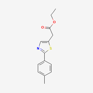 molecular formula C14H15NO2S B15405559 Ethyl [2-(4-methylphenyl)-1,3-thiazol-5-yl]acetate CAS No. 918658-89-6