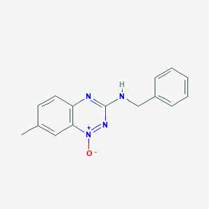 molecular formula C15H14N4O B15405567 N-Benzyl-7-methyl-1-oxo-1lambda~5~,2,4-benzotriazin-3-amine CAS No. 921933-29-1