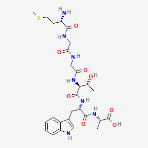 molecular formula C27H39N7O8S B15405609 L-Methionylglycylglycyl-L-threonyl-L-tryptophyl-L-alanine CAS No. 845510-20-5