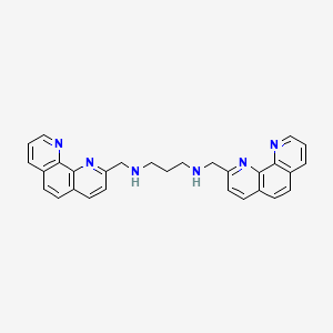 molecular formula C29H26N6 B15405613 N~1~,N~3~-Bis[(1,10-phenanthrolin-2-yl)methyl]propane-1,3-diamine CAS No. 865627-91-4