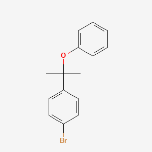 molecular formula C15H15BrO B15405683 1-Bromo-4-(2-phenoxypropan-2-yl)benzene CAS No. 918158-40-4