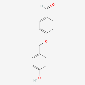 molecular formula C14H12O3 B15405723 4-[(4-Hydroxyphenyl)methoxy]benzaldehyde CAS No. 921936-27-8
