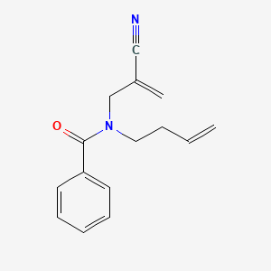 molecular formula C15H16N2O B15405747 N-(But-3-en-1-yl)-N-(2-cyanoprop-2-en-1-yl)benzamide CAS No. 846053-98-3