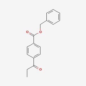 molecular formula C17H16O3 B15405783 Benzyl 4-propanoylbenzoate CAS No. 860344-53-2