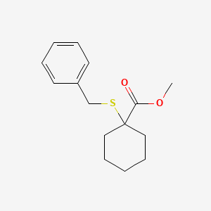 molecular formula C15H20O2S B15405861 Methyl 1-(benzylsulfanyl)cyclohexane-1-carboxylate CAS No. 875143-54-7
