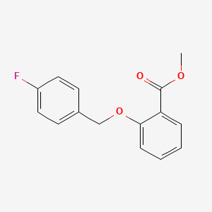 molecular formula C15H13FO3 B15406053 Methyl 2-[(4-fluorophenyl)methoxy]benzoate CAS No. 851664-22-7