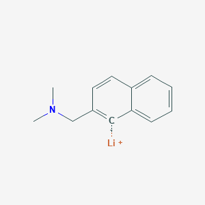 molecular formula C13H14LiN B15406175 Lithium, [2-[(dimethylamino)methyl]-1-naphthalenyl]- CAS No. 875476-67-8