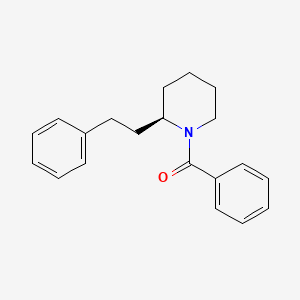 molecular formula C20H23NO B15406206 Phenyl[(2R)-2-(2-phenylethyl)piperidin-1-yl]methanone CAS No. 920512-82-9