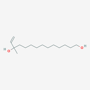 molecular formula C15H30O2 B15406225 12-Methyltetradec-13-ene-1,12-diol CAS No. 918875-98-6