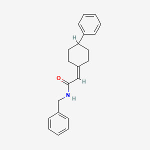 molecular formula C21H23NO B15406242 N-Benzyl-2-(4-phenylcyclohexylidene)acetamide CAS No. 919769-12-3